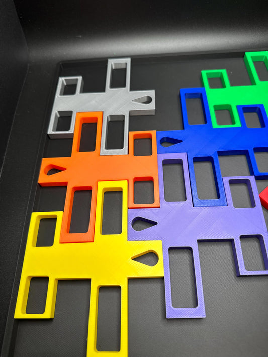 7 Airplanes Puzzle | 3D Printed Brain Teaser | Unique Gift for Puzzle Lovers | Challenging Airplane Fit Game