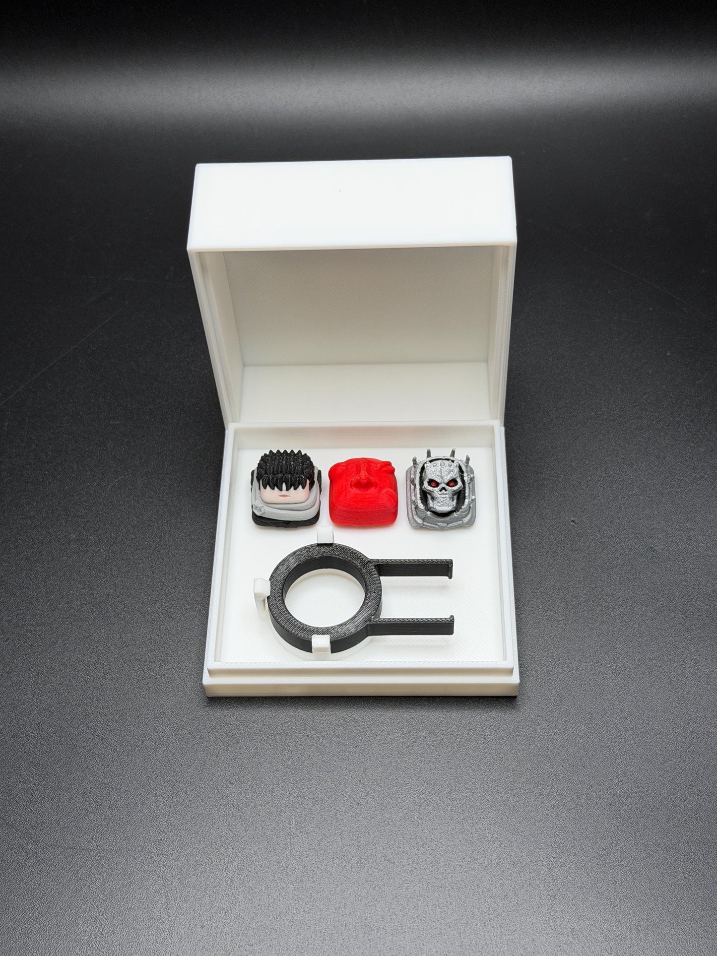 Handmade Inspired By Berserk Keycaps for Cherry MX - Custom Artisan Keycaps - Anime Fan Gift - Guts, Behelit, Gift for Him and Her