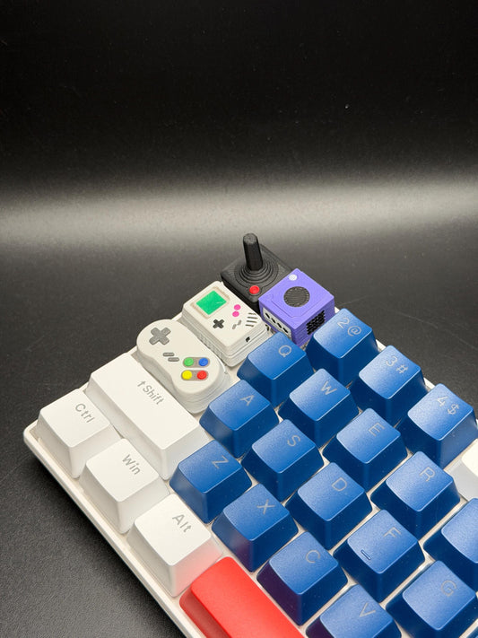 Handmade Videogame Console Keycaps for Cherry MX, Artisan Keycaps, Gameboy, SNES, Atari Controller Gifts for Him & Her 3D Printed