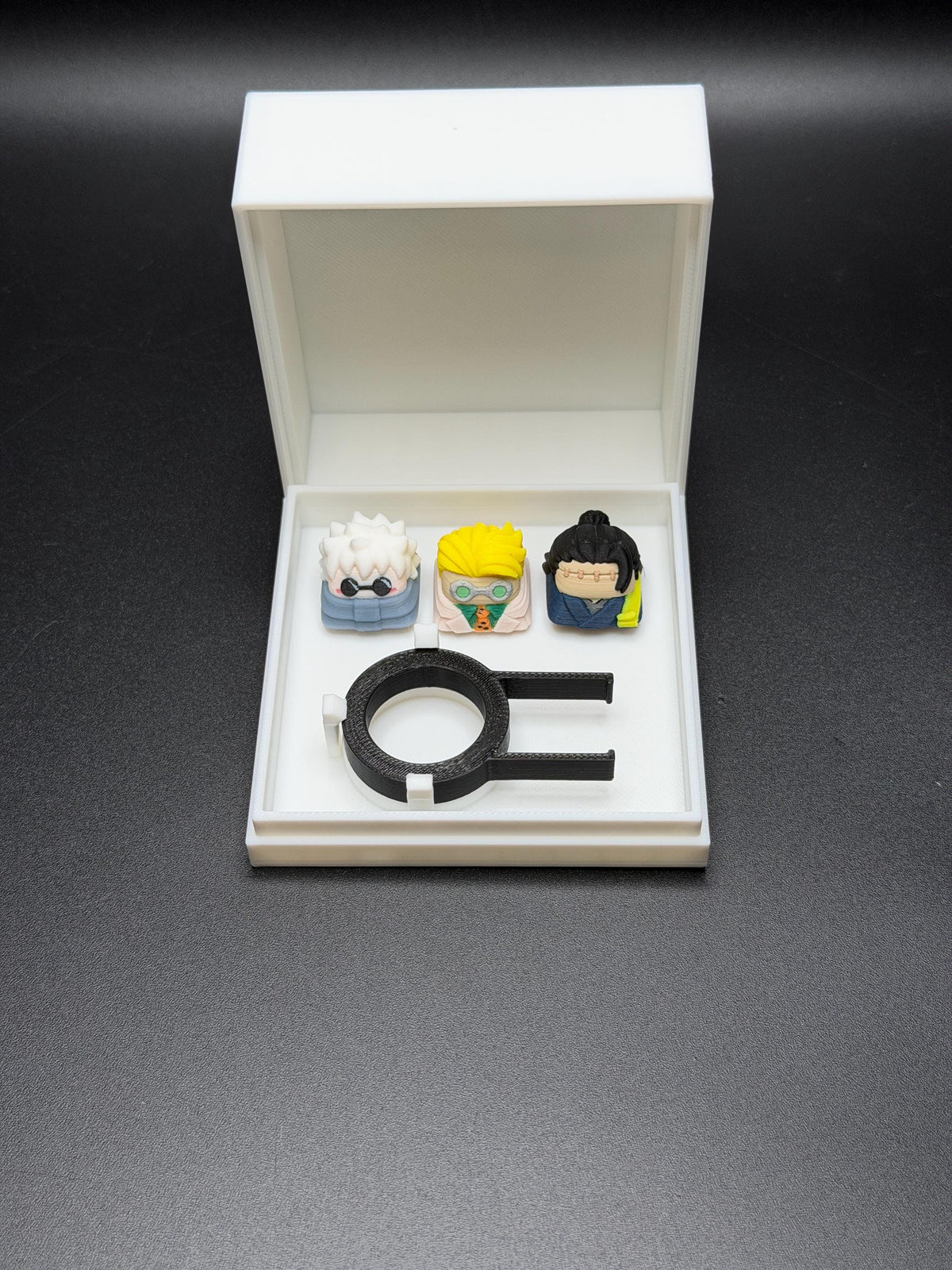 Handmade Inspired By Jujutsu Kaisen Keycaps for Cherry MX and clones - Custom Artisan Anime Fan Gift - Geto, Gojo, Nanami Keyboard Keycaps