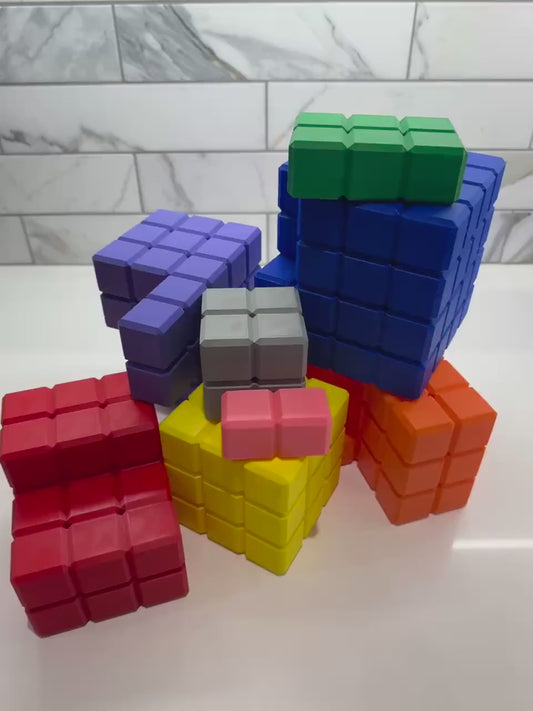 Cube Dissection Puzzle - 6x6x6 Brain Teaser Game - Regular & Large Sizes - 3D Printed Puzzle for Adults and Kids - Perfect Gift