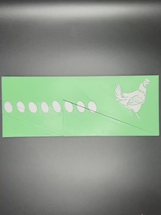 Disappearing Egg Puzzle - Slide Puzzle With Missing Egg Game for Kids, Brain Teaser, Family Activity, Educational Toy, Original Gift Idea