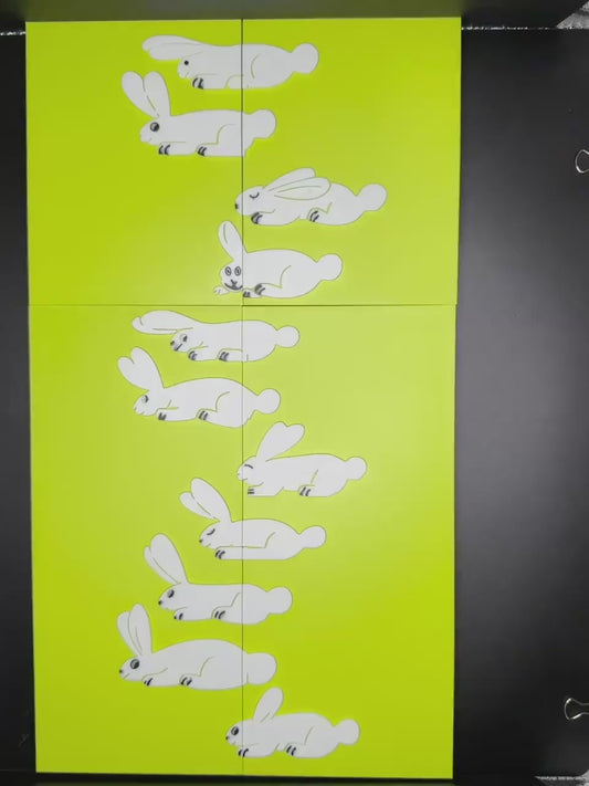 The Vanishing Rabbit Puzzle - Magic Shifting Puzzle - High Quality 3D Print - Fun & Engaging Toy for All Ages