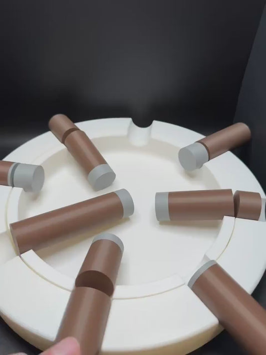 Cuantos Puros? - How Many Cigars? - Optical Illusion - Great Gift For Collectors, Vanishing Cigars, Where Do They Go? 12x12 Inches