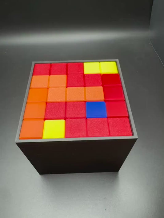 Pentacubes Brain Teasers - Pack 25 N Pentacubes in a Cube, Very Challenging Only 4 Unique Solutions for Fun & Engaging Problem-Solving!