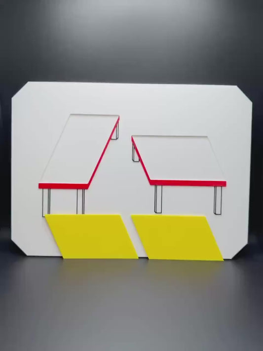 Optical Illusion, Tabletop Illusion, Swap The Tops - Fun Optical Illusion Game for All Ages, Unique Gift Idea