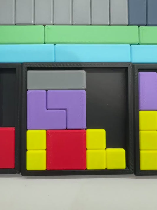 Sliding Block Puzzle Construction Kit - 5 Pack