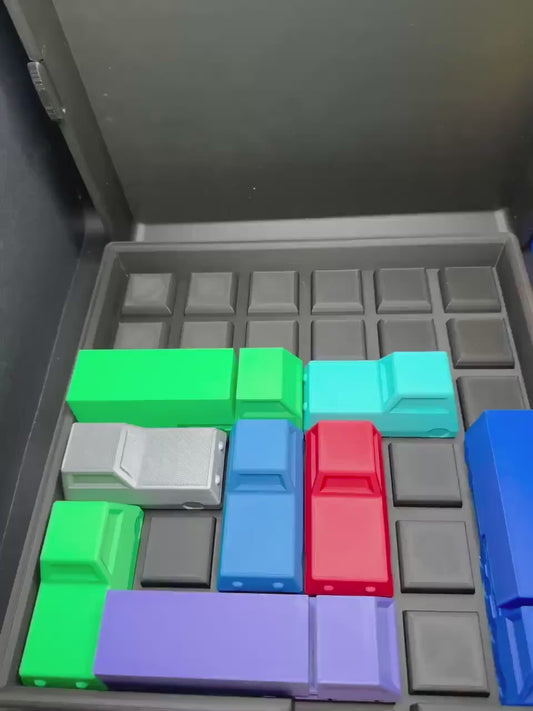 Escape the Gridlock! Rush Hour Challenge - Sliding Puzzle - Logic Game - 3D Printed Puzzle, Great Gift for Problem Solving Fun