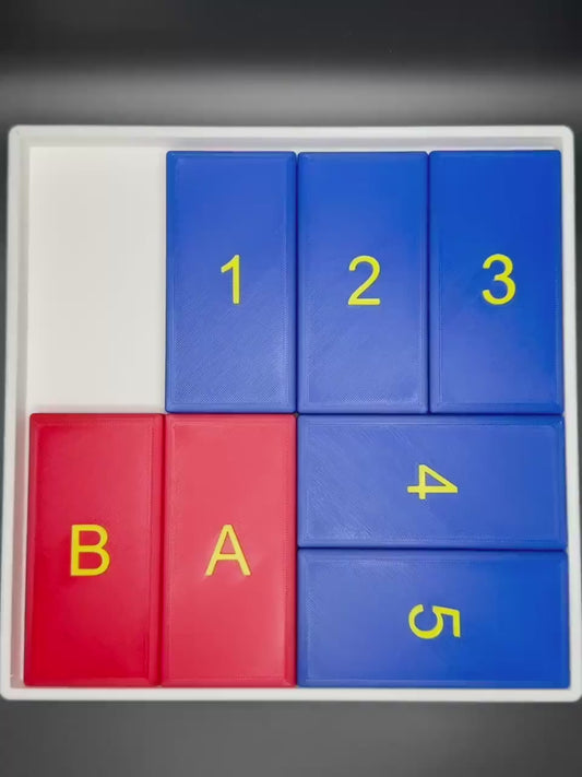 The A and B Puzzle - Modern Recreation of a Classic Sliding Puzzle - Large 3D Puzzle 24x24cm, Sliding Piece Challenge