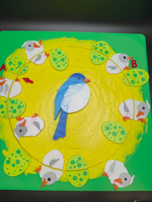 Which Came First? 3D Printed Spinning Optical Illusion | Count Chicks & Eggs | Desk Toy Gift | Eco-Friendly PLA Art