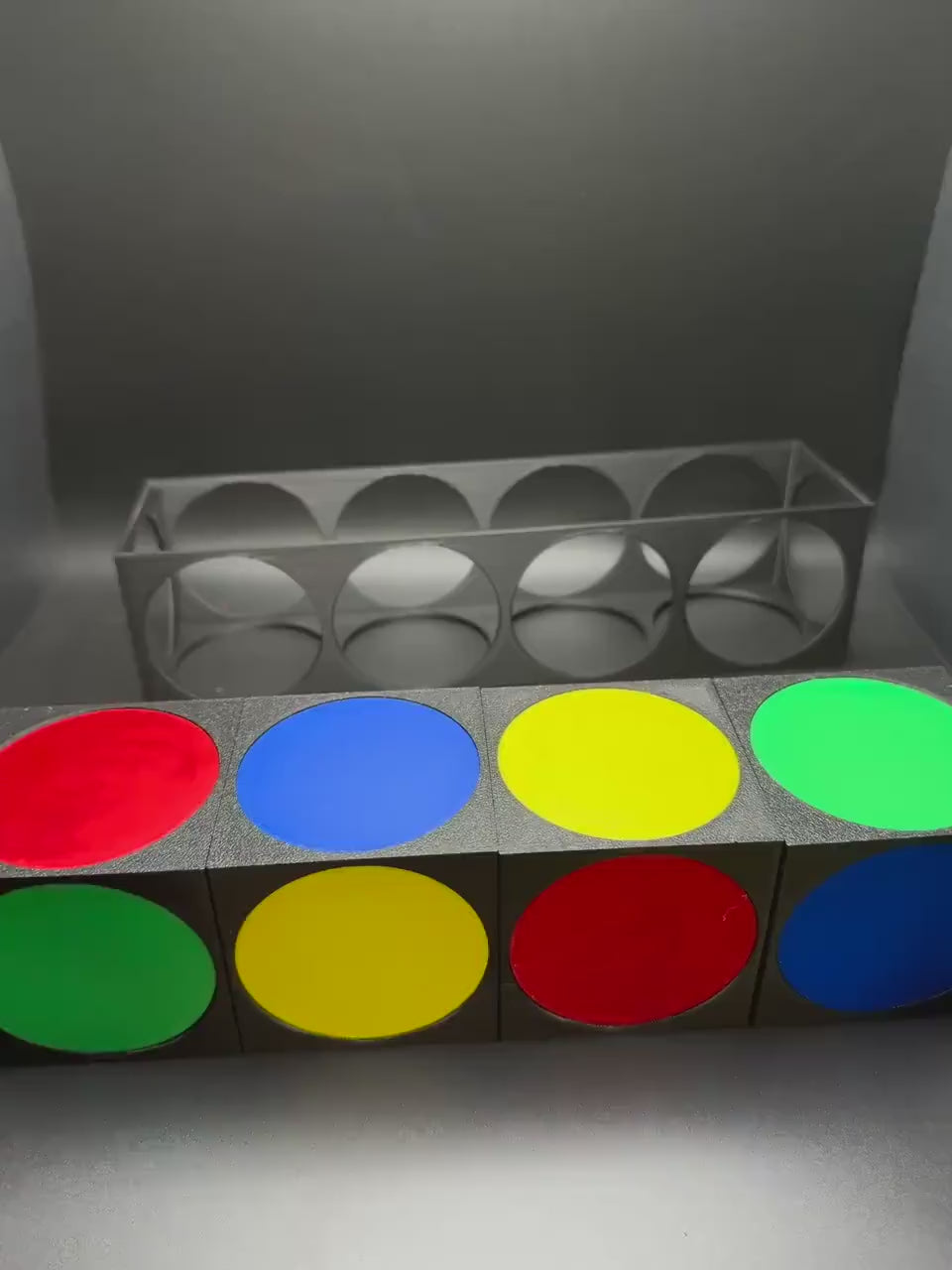 Instant Insanity Puzzle for All Ages - Fun & Engaging Gift Idea for Puzzle Lovers - 3D Printed Puzzle