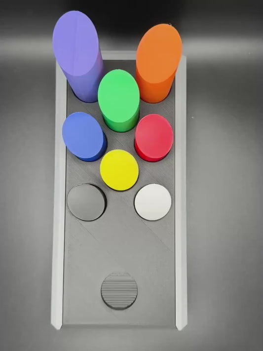 Lox in Box Puzzle - 8 & 9 Piece Variations | 240x115mm Challenging Brain Teaser | Fun 3D Printed Puzzle