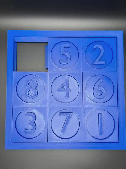 Sliding Puzzle - 3D High Quality Print for Endless Fun - Perfect Gift for Teachers, Students & Puzzle Lovers