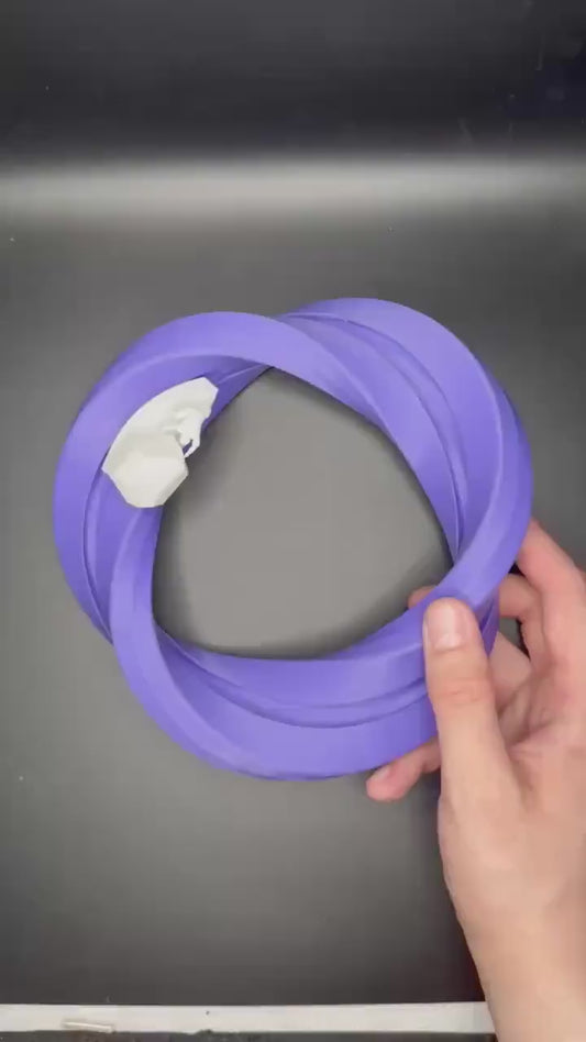 Sisyphos On Mobius Decor Ring - 3D Printed Stylish Accent for Bookshelves, Tables & Cabinets, Modern Home Decor