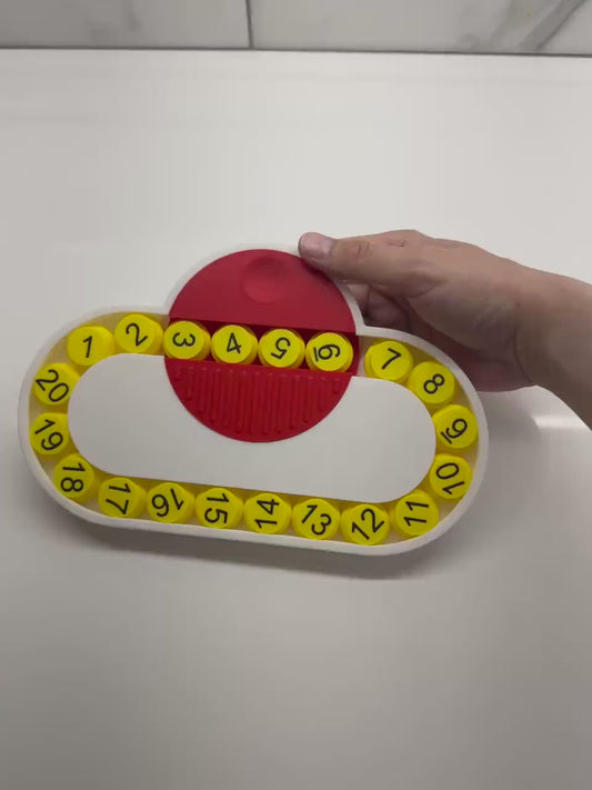 Top Spin Puzzle - High Quality 3D Printed Mind Game for Kids & Teachers - Fun Number Sorting Challenge, Perfect Educational Toy