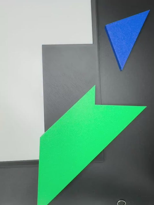 Classic T Puzzle - Tiling Puzzle Game with 4 Pieces - Fun & Challenging Shapes for Kids And Adults, Mind-Bending Brain Teasers - Large Size