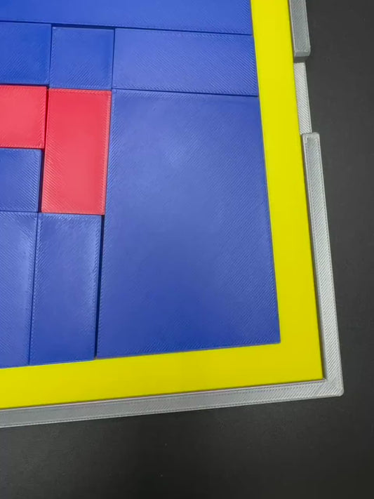 Square Puzzle - Yosuke Ikeda Inspired, Multiple Solutions, Great STEM Learning Tool for All Ages, Fun Brain Teaser Activity