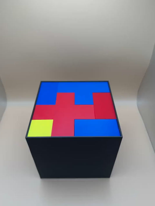 Bedlam Cube Puzzle - 12 Pentacubes in 3 Sizes: Perfect for Teachers & Kids, Fun Educational Game for All Ages