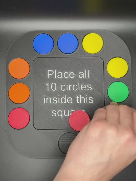 Large Penny Puzzle-Inspired Circle Challenge - 230x230mm Fun Brain Teaser for All Ages | Unique 3D Printed Game
