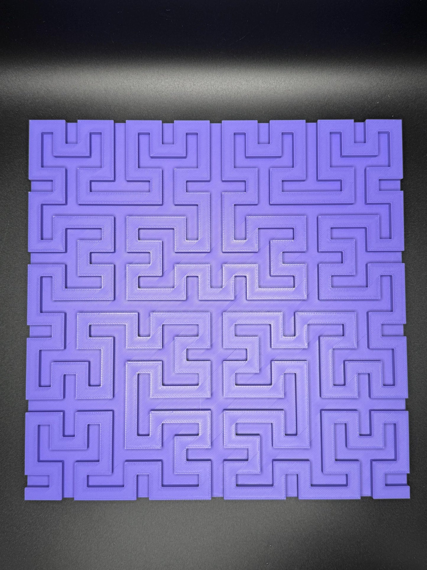 Hilbert Curve Puzzle - Fractal Art for Home Décor, Unique Mathematical Gift, Educational Toy & Brain Teaser for Adults and Kids - 3D Printed