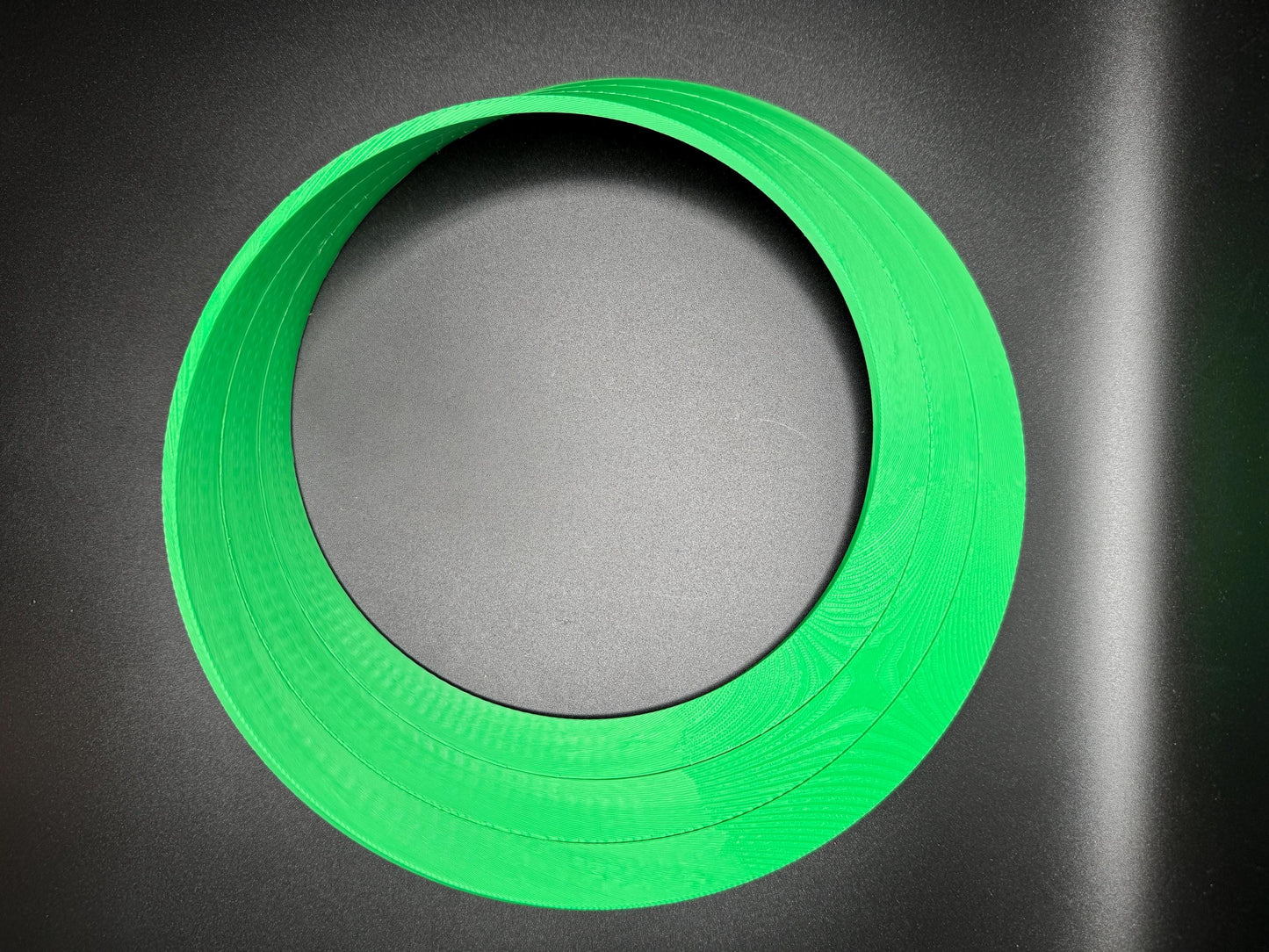 Cut Mobius Strip - 3D Printed Stylish Accent for Bookshelves, Tables & Cabinets, Modern Home Decor