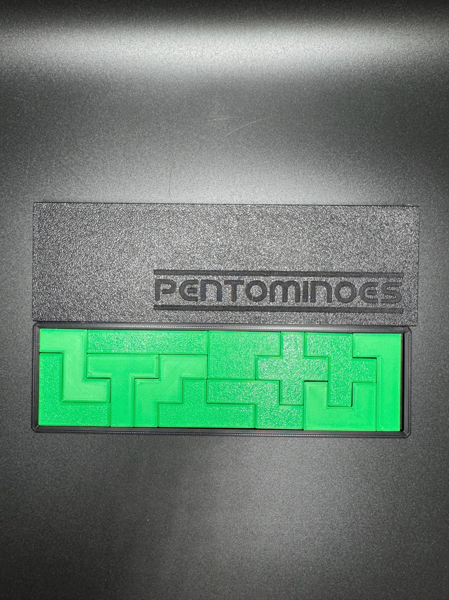 Pentominoes Pocket Puzzle - Brain-Boosting Fun, 4 Difficulty Levels, High Quality 3D Print, Perfect Gift for All Ages