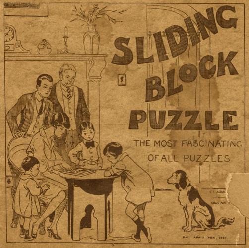 Sliding Block Puzzle / ABC Puzzle - Sliding Puzzle - 3D Printed Classic 1927s Toy, Modern Vintage Puzzle, High Quality Brain Teaser Game