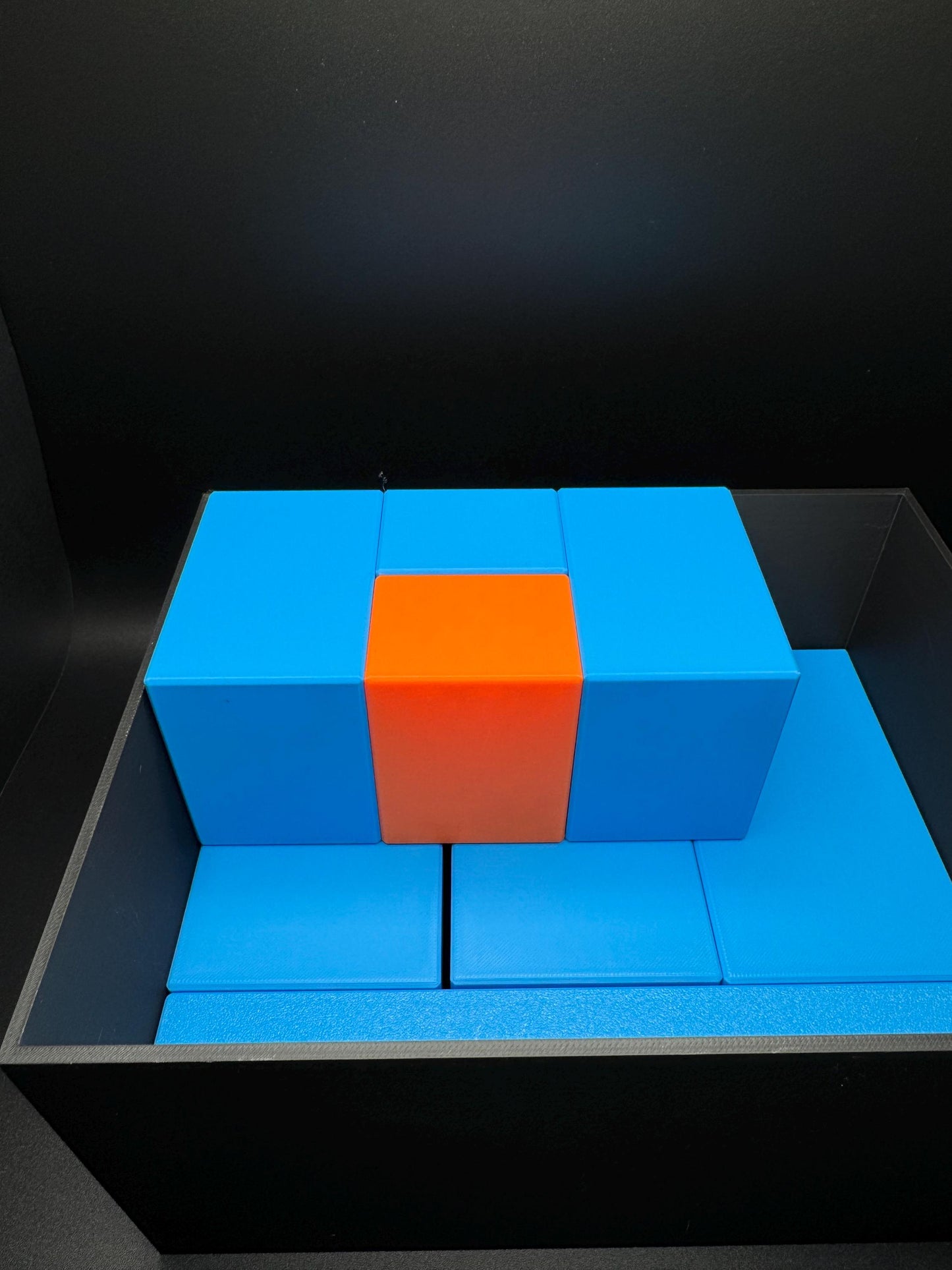 Paradoxopiped Puzzle - High Quality 3D Print, Fit Orange Piece Inside Box, Challenging Fun for All Ages, Perfect Gift