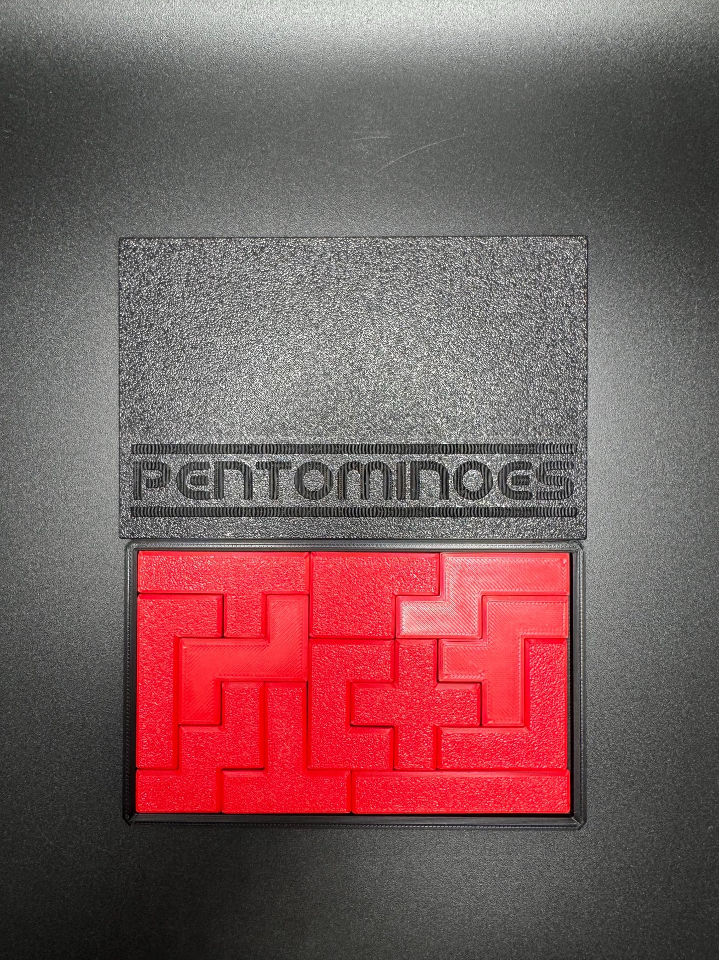 Pentominoes Pocket Puzzle - Brain-Boosting Fun, 4 Difficulty Levels, High Quality 3D Print, Perfect Gift for All Ages