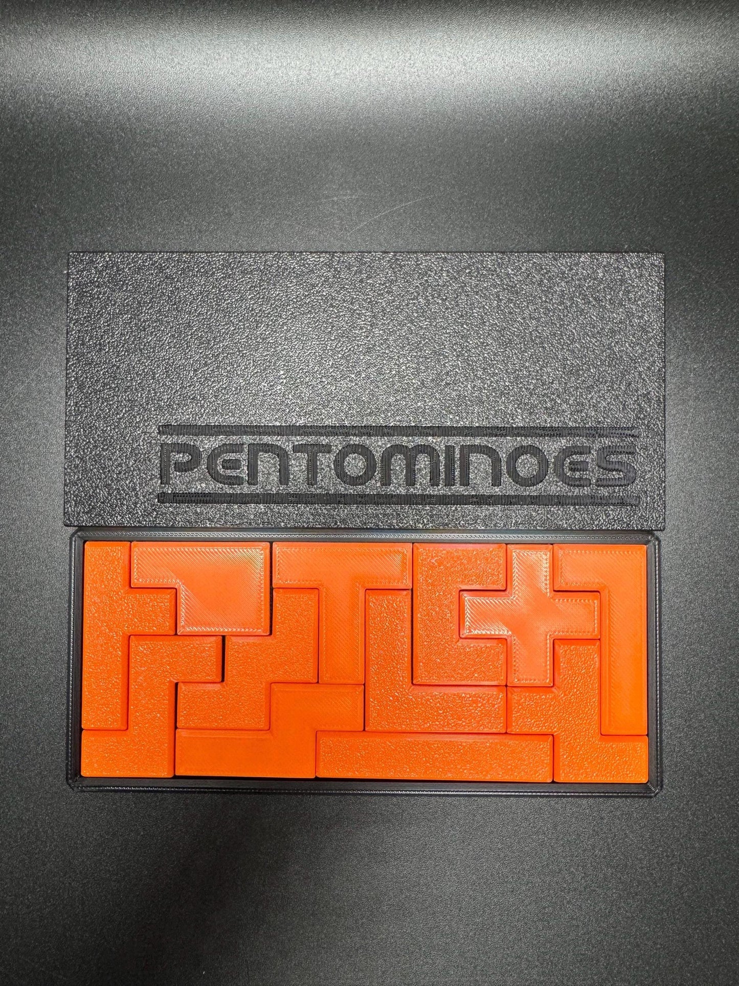 Pentominoes Pocket Puzzle - Brain-Boosting Fun, 4 Difficulty Levels, High Quality 3D Print, Perfect Gift for All Ages