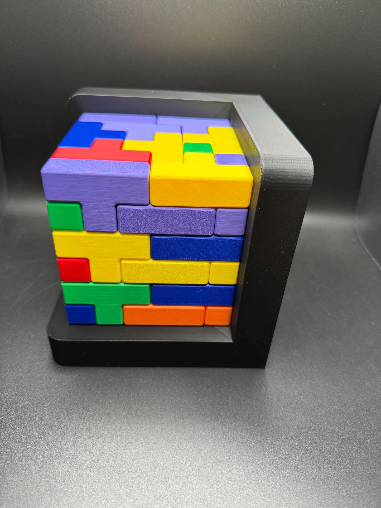 54 Piece Challenge Cube - High Quality 3D Printed Puzzle for All Ages, Fun & Difficult to Solve - Brain Teaser Game