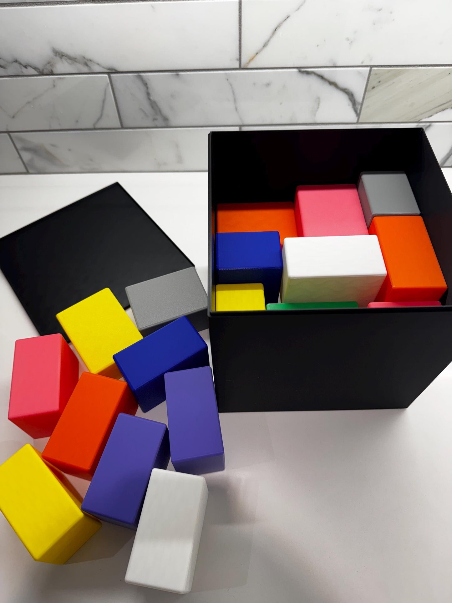 Hoffman's Packing Puzzle - Unique Brain Teaser, 27 Cuboids Challenge, Fun & Educational 3D Printed Cube Game, Perfect Gift Idea