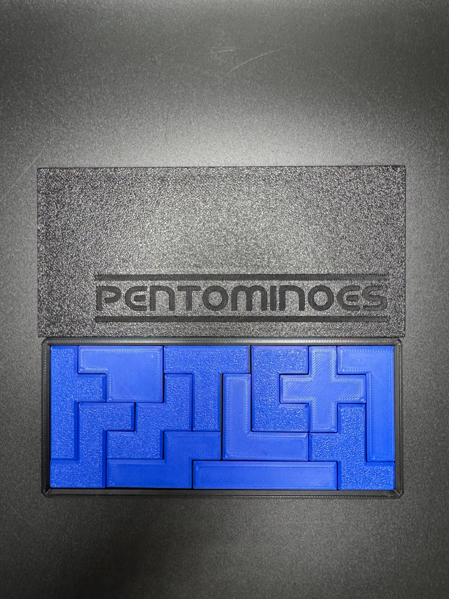 Pentominoes Pocket Puzzle - Brain-Boosting Fun, 4 Difficulty Levels, High Quality 3D Print, Perfect Gift for All Ages