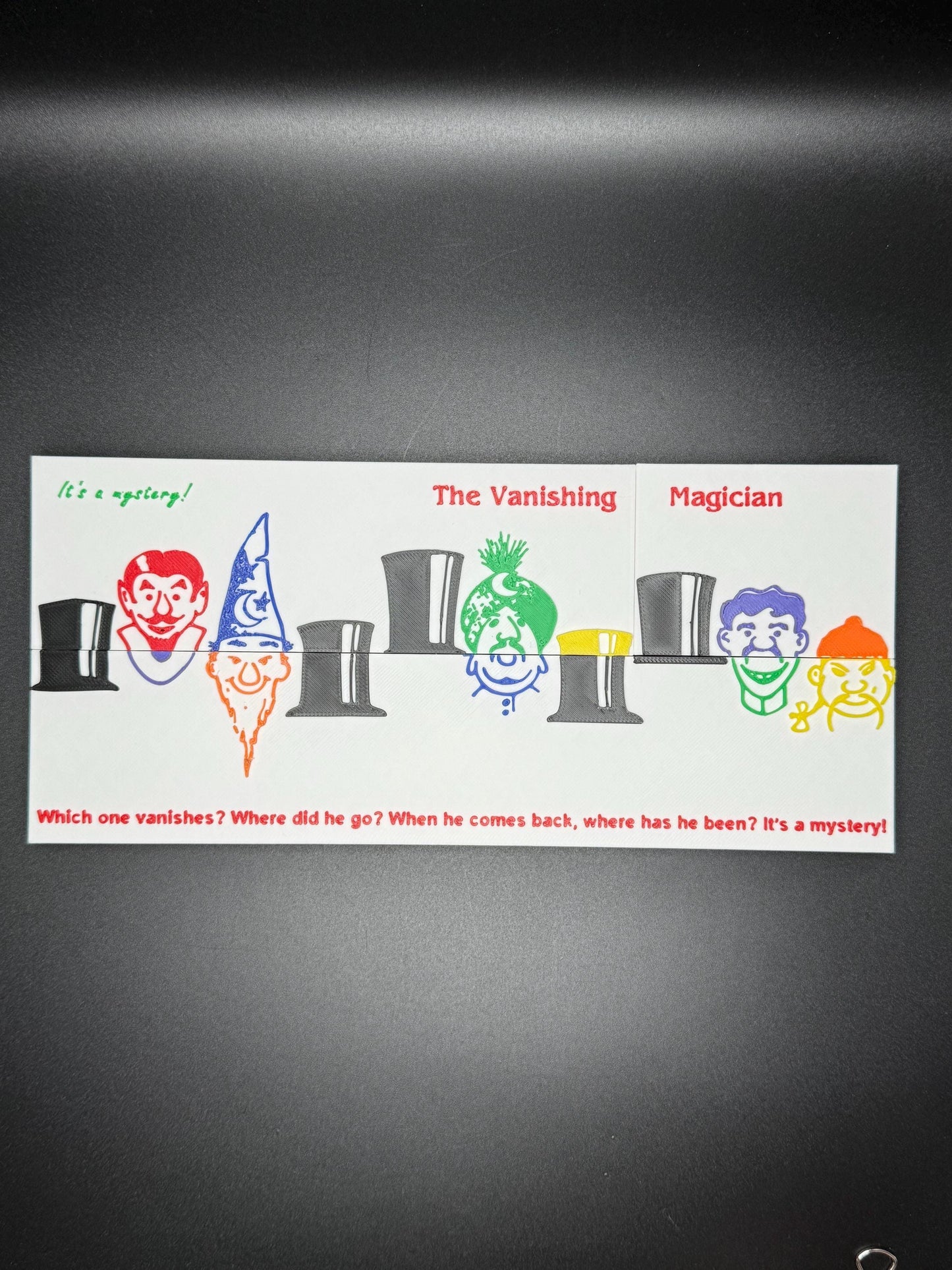 The Vanishing Magician - Magic Shifting Puzzle - High Quality 3D Print - Fun & Engaging Toy for All Ages