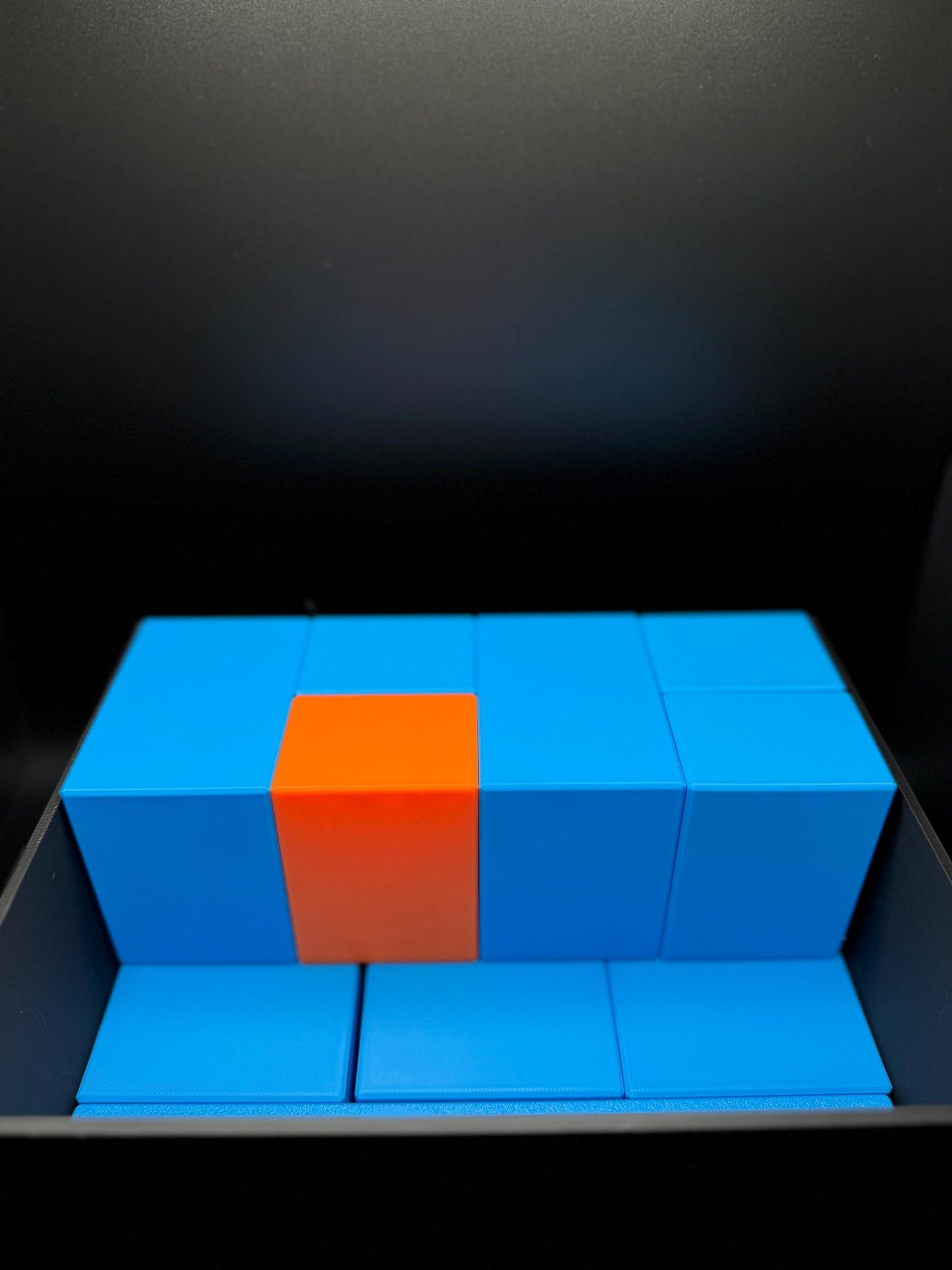 Paradoxopiped Puzzle - High Quality 3D Print, Fit Orange Piece Inside Box, Challenging Fun for All Ages, Perfect Gift