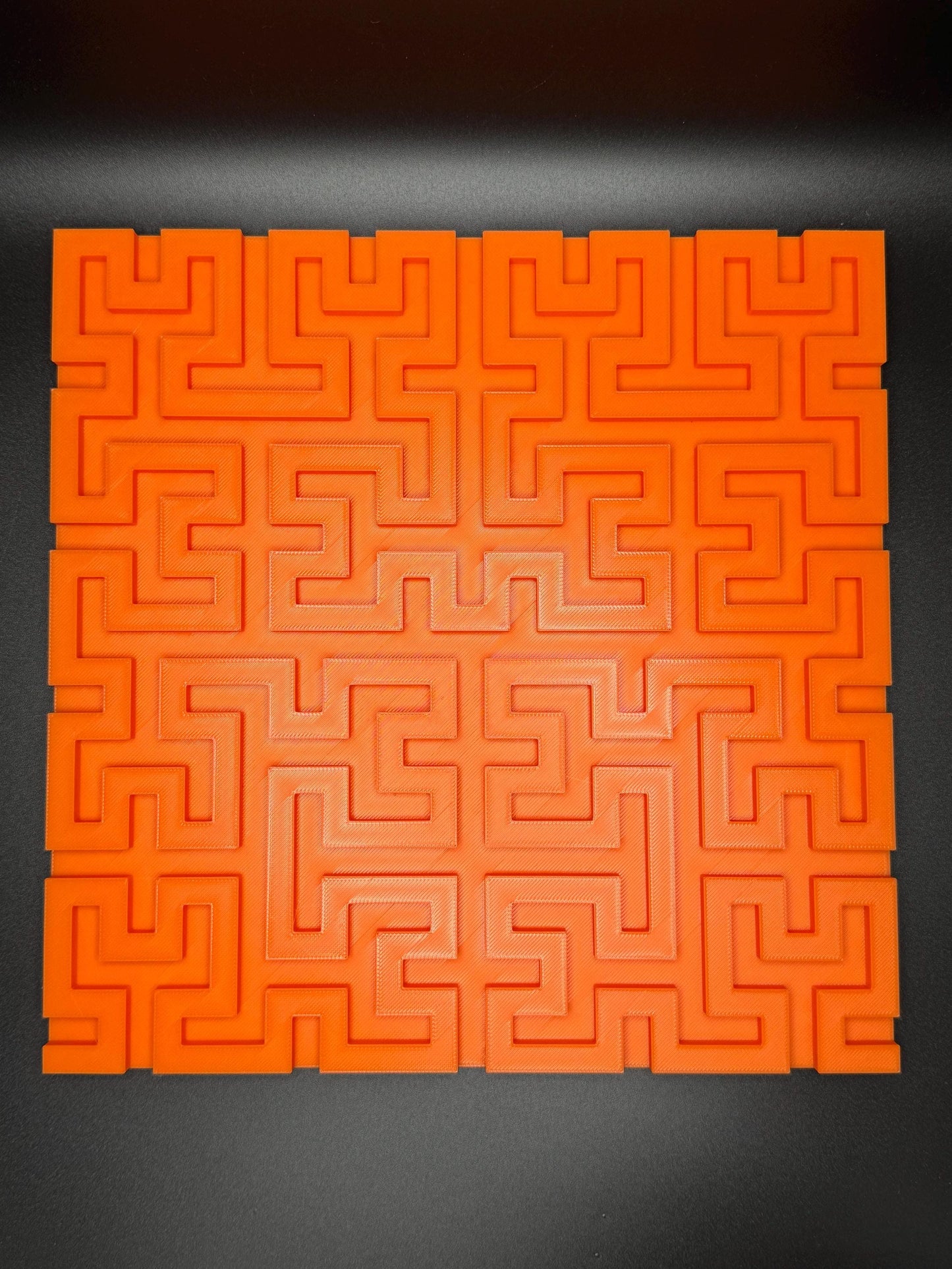 Hilbert Curve Puzzle - Fractal Art for Home Décor, Unique Mathematical Gift, Educational Toy & Brain Teaser for Adults and Kids - 3D Printed