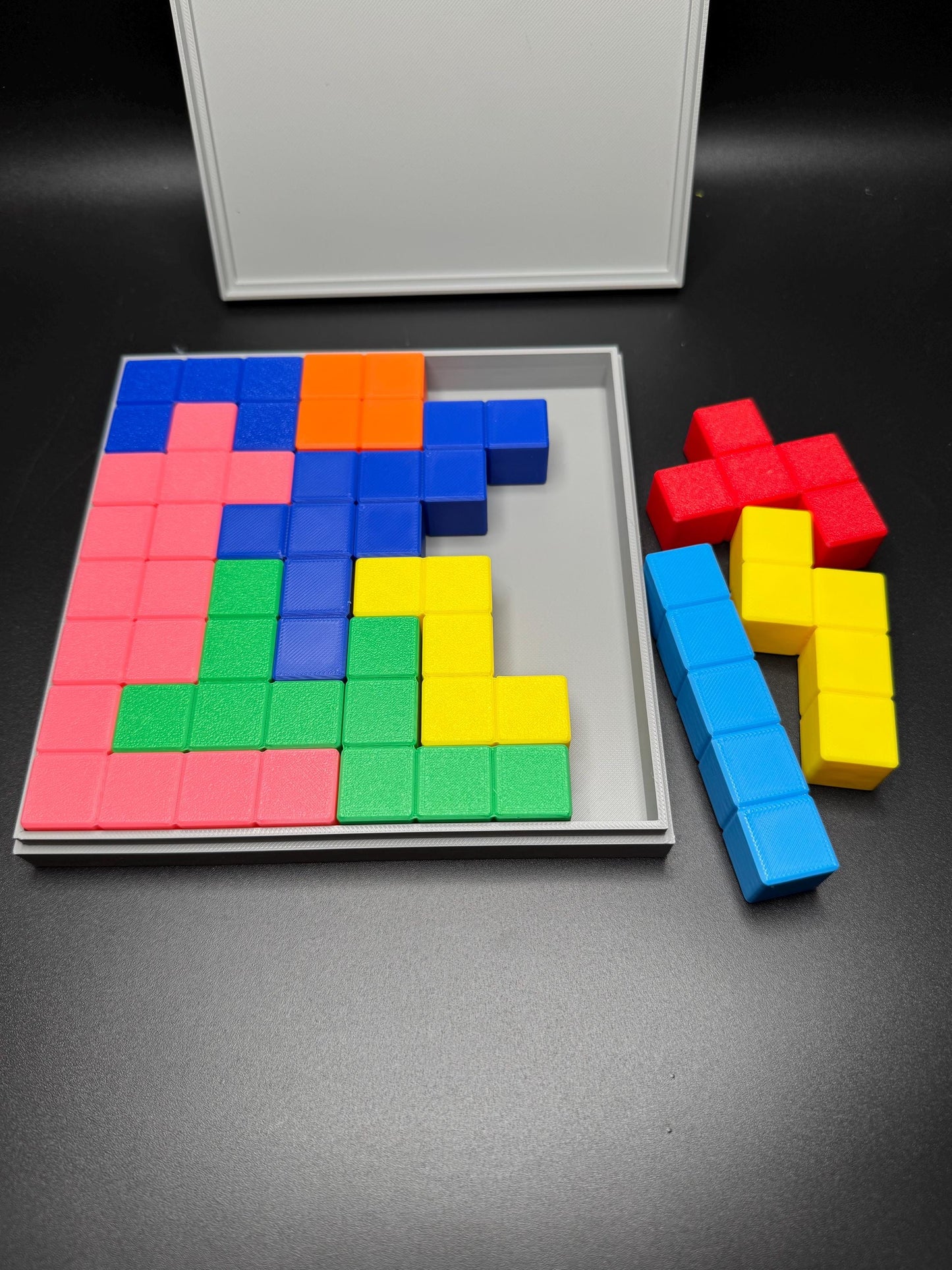 Flat Pentominoes Puzzle - 13 Unique Pieces, Challenging STEM Learning Tool & Gift for Puzzle Lovers | High Quality 3D Print