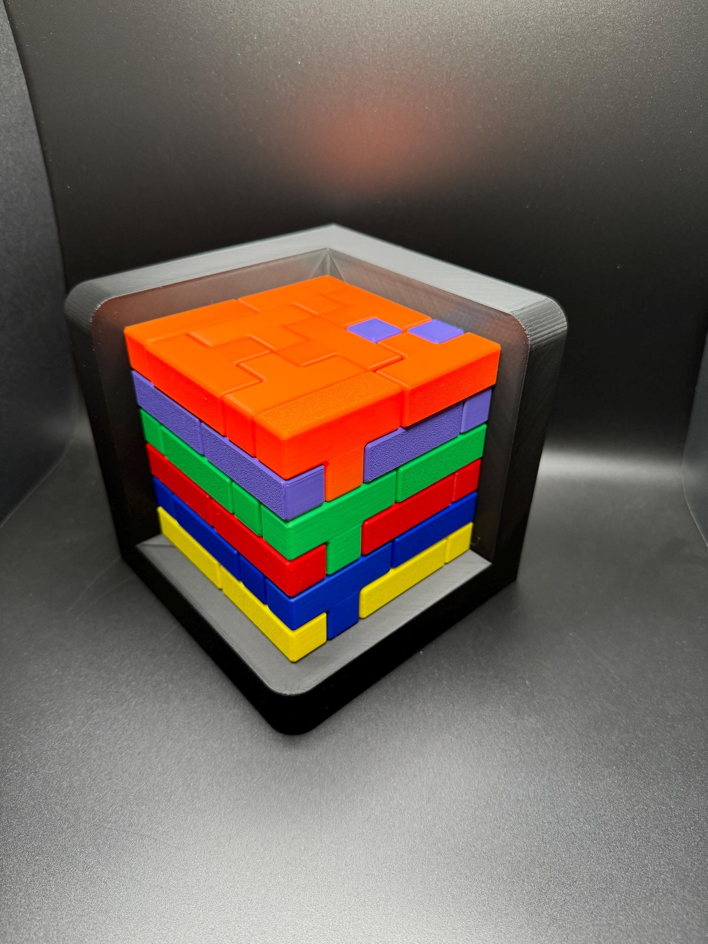 54 Piece Challenge Cube - High Quality 3D Printed Puzzle for All Ages, Fun & Difficult to Solve - Brain Teaser Game