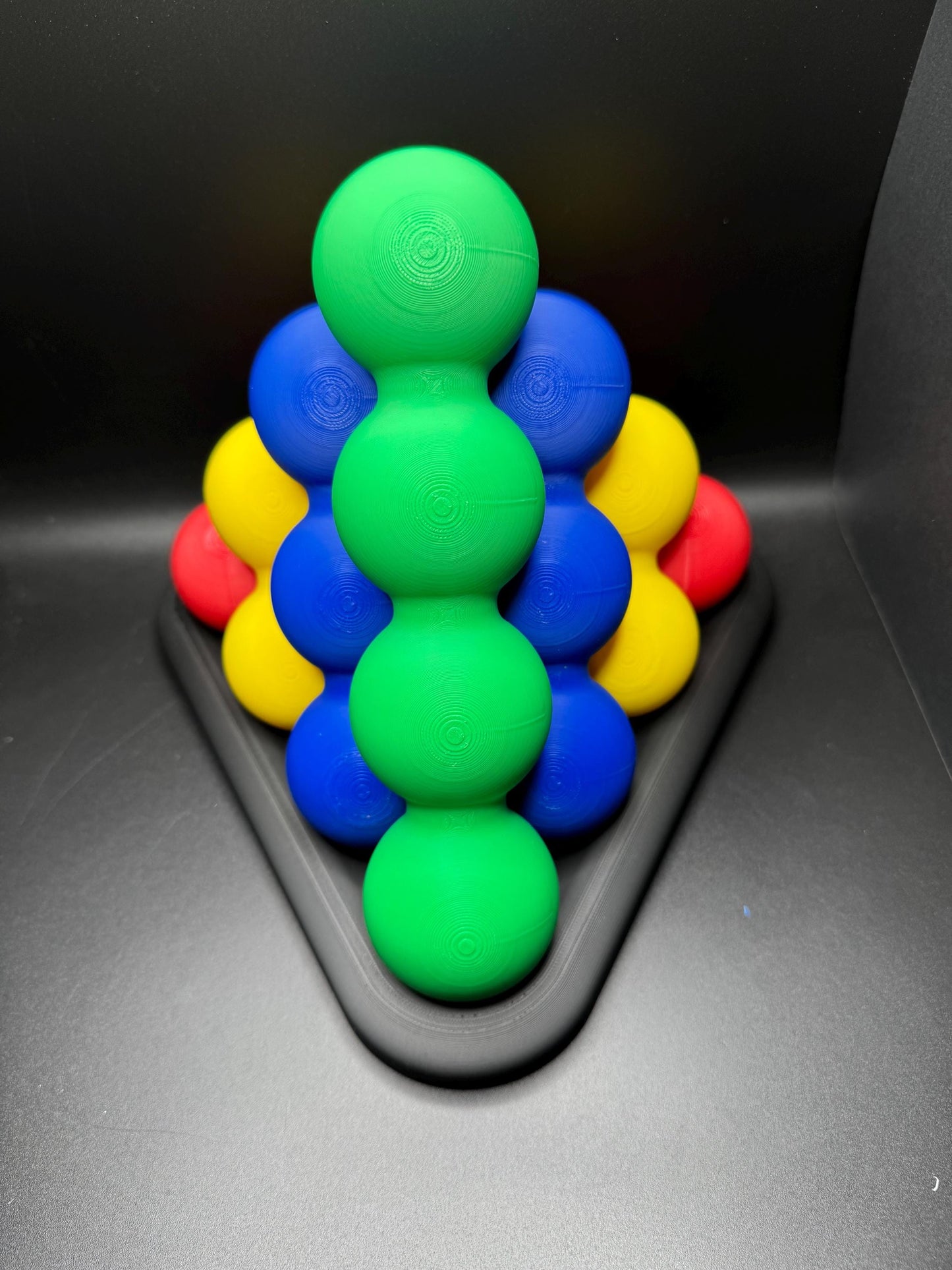 Survivor Pyramid Ball Puzzle - Fun 3D Mind Game, Stack Spheres to Create Pyramid, Large Brain Teaser for All Ages