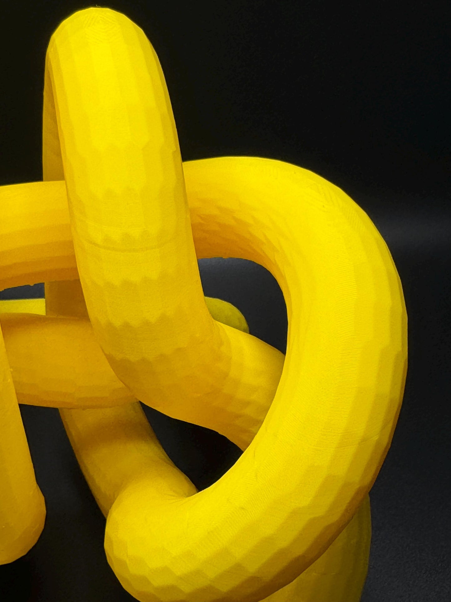 3D Printed Giant Knot Art Sculpture - Unique Gift for Home Decor, Modern Art, Desk Ornament, Handmade Decorative Piece