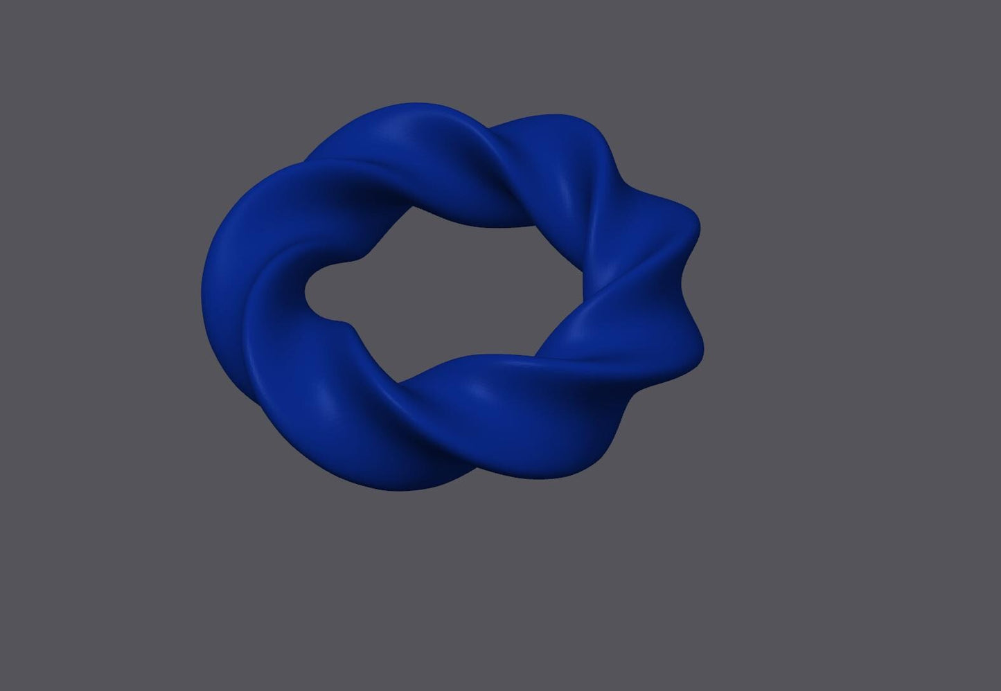 Mobius Collection Decor Ring - 3D Printed Stylish Accent for Bookshelves, Tables & Cabinets, Modern Home Decor