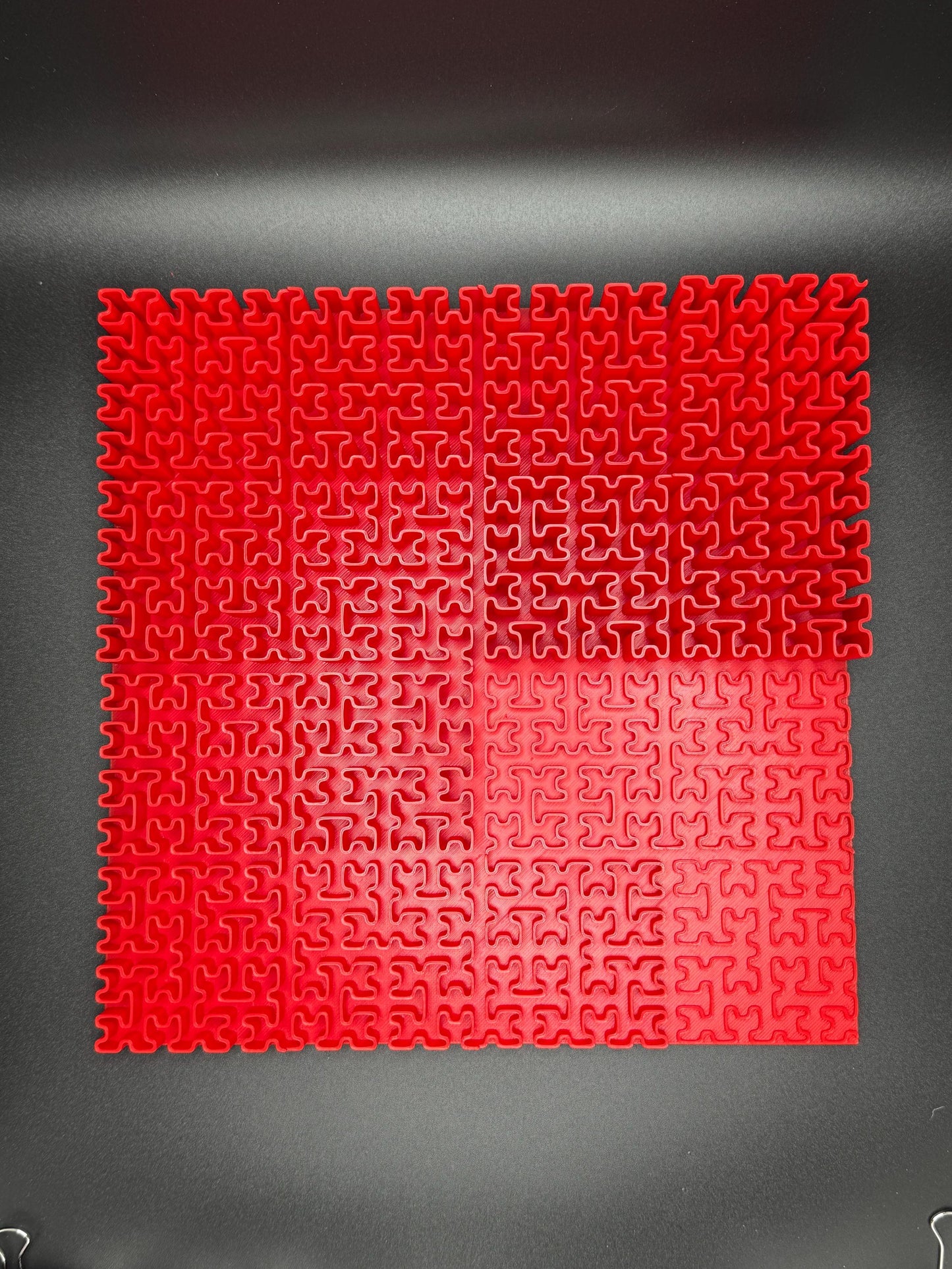 Hilbert Curve Puzzle - Fractal Art for Home Décor, Unique Mathematical Gift, Educational Toy & Brain Teaser for Adults and Kids - 3D Printed