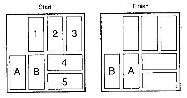 The A and B Puzzle - Modern Recreation of a Classic Sliding Puzzle - Large 3D Puzzle 24x24cm, Sliding Piece Challenge