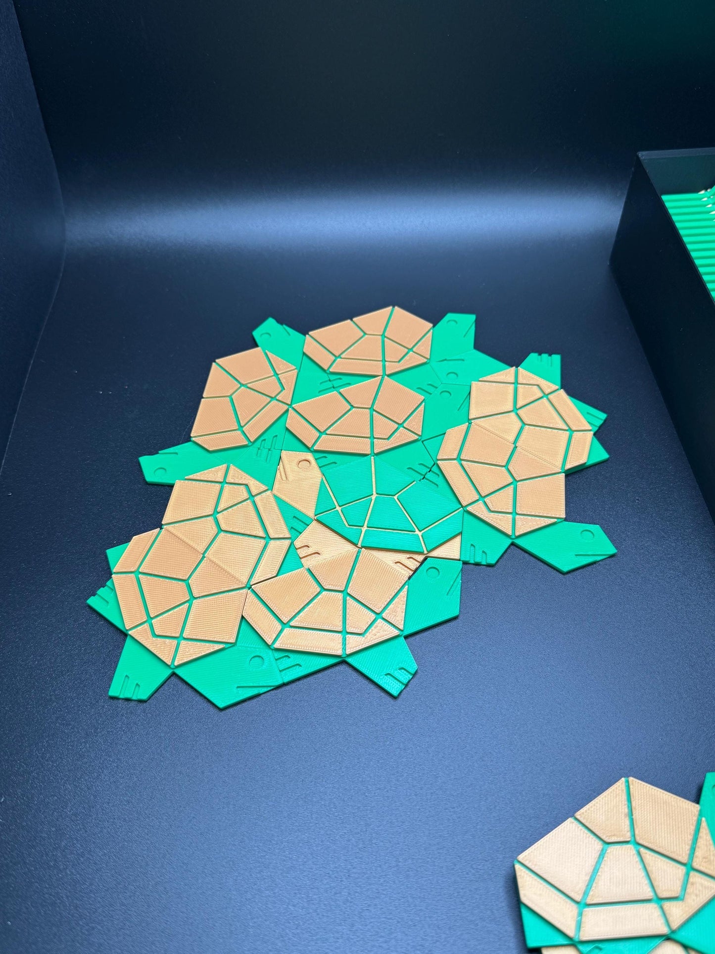 Turtle Aperiodic Monotile Puzzle - 3D Printed Learning Patterns for Teachers, Students & Kids - 57 Pieces to Explore New Skills