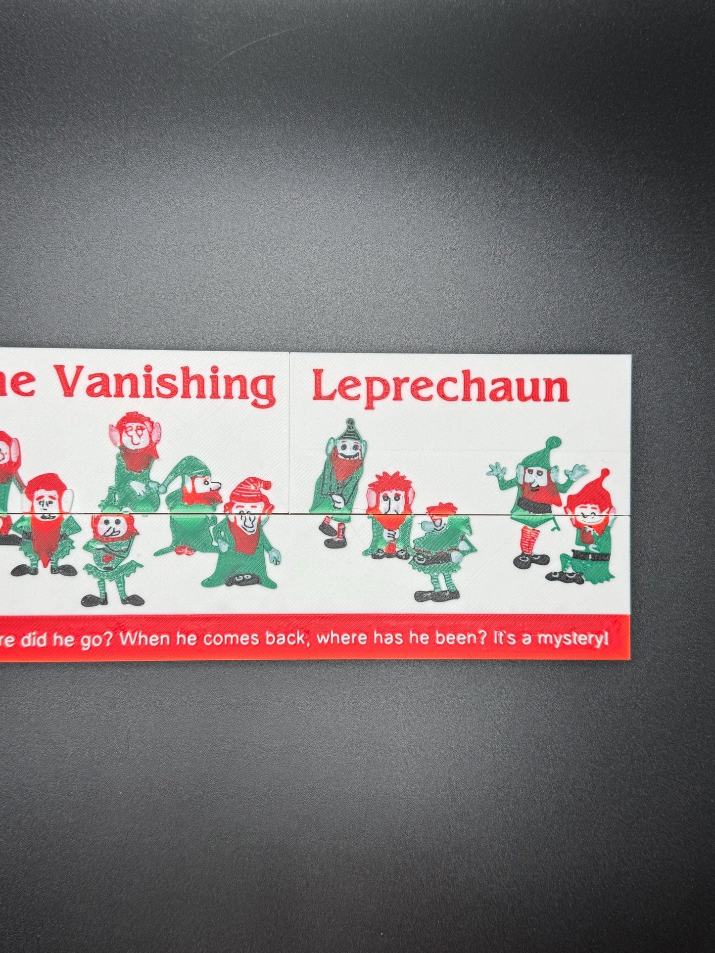 Vanishing Leprechaun - Magic Shifting Puzzle - High Quality 3D Print - Fun & Engaging Toy for All Ages