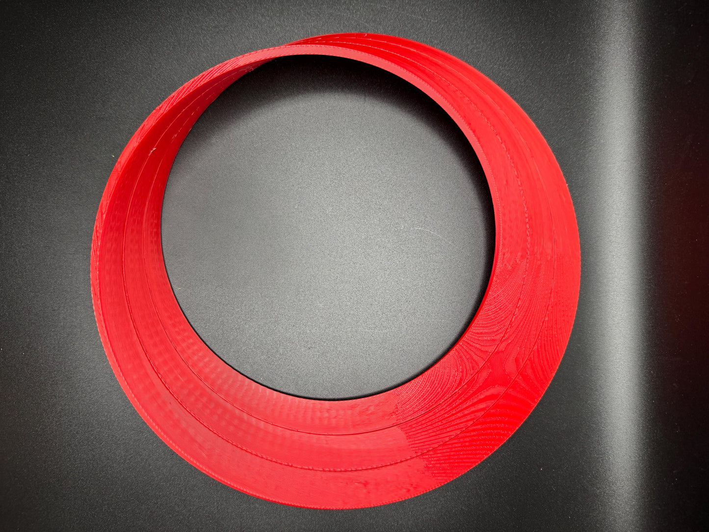 Cut Mobius Strip - 3D Printed Stylish Accent for Bookshelves, Tables & Cabinets, Modern Home Decor