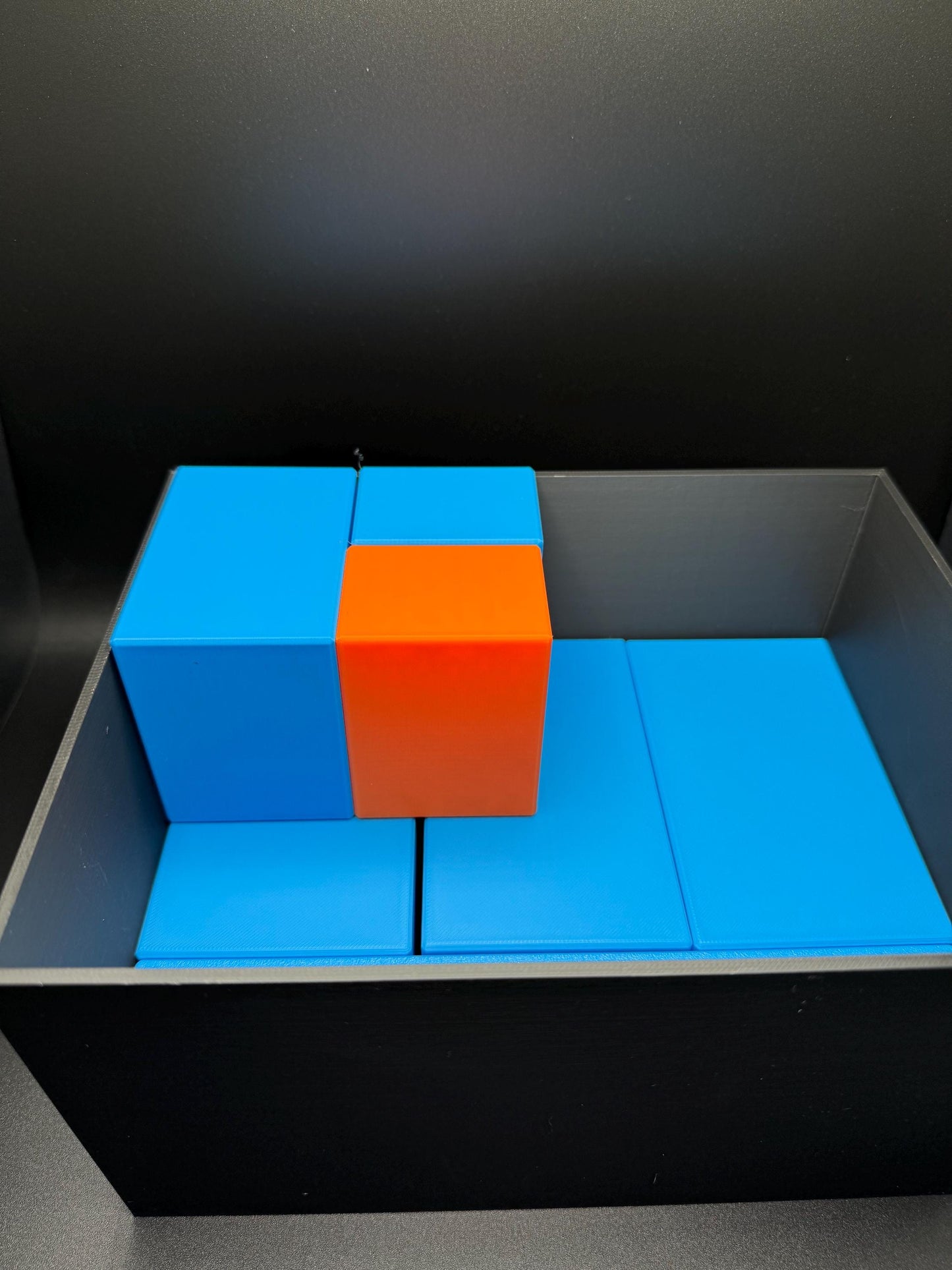 Paradoxopiped Puzzle - High Quality 3D Print, Fit Orange Piece Inside Box, Challenging Fun for All Ages, Perfect Gift