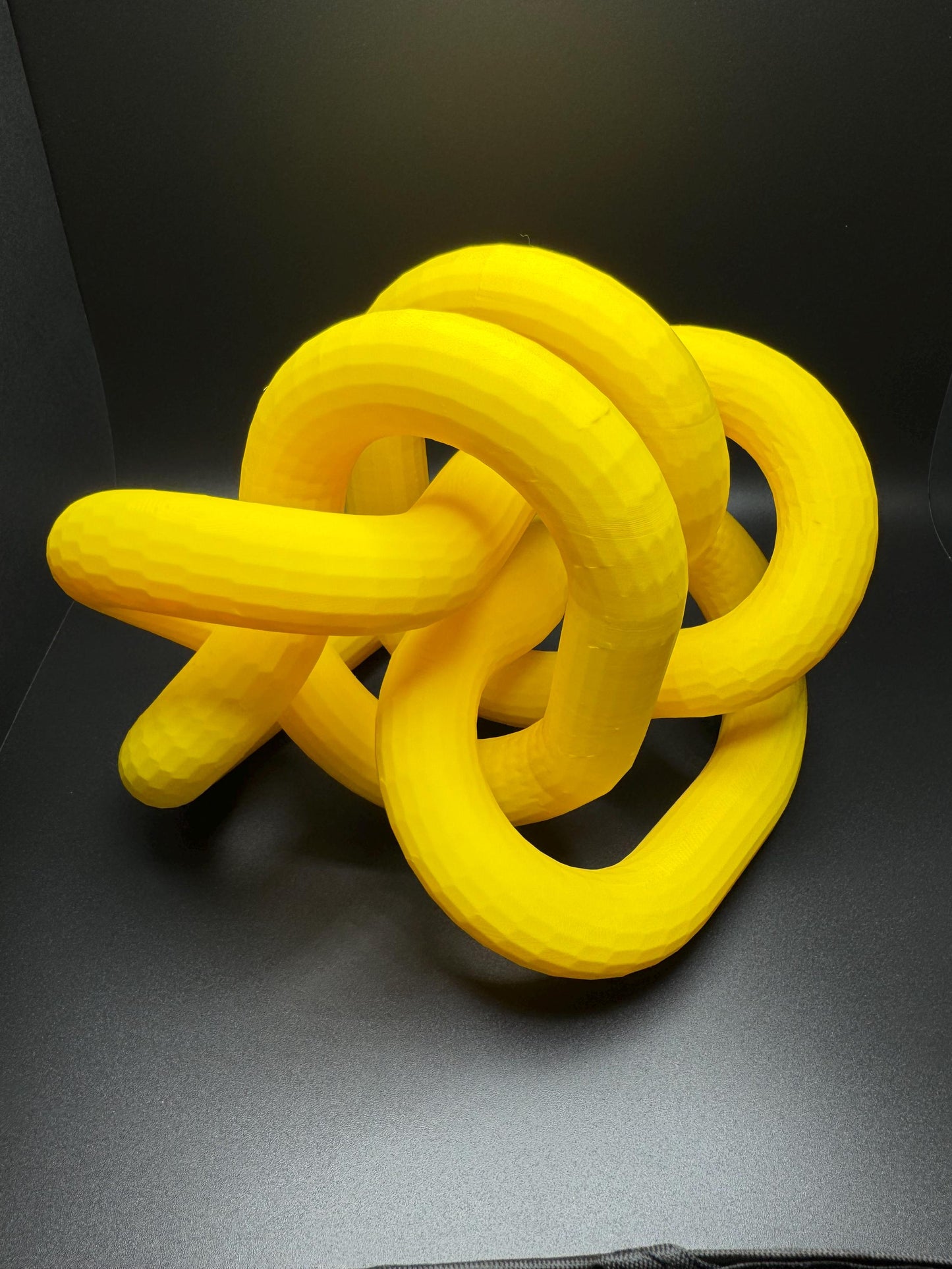 3D Printed Giant Knot Art Sculpture - Unique Gift for Home Decor, Modern Art, Desk Ornament, Handmade Decorative Piece