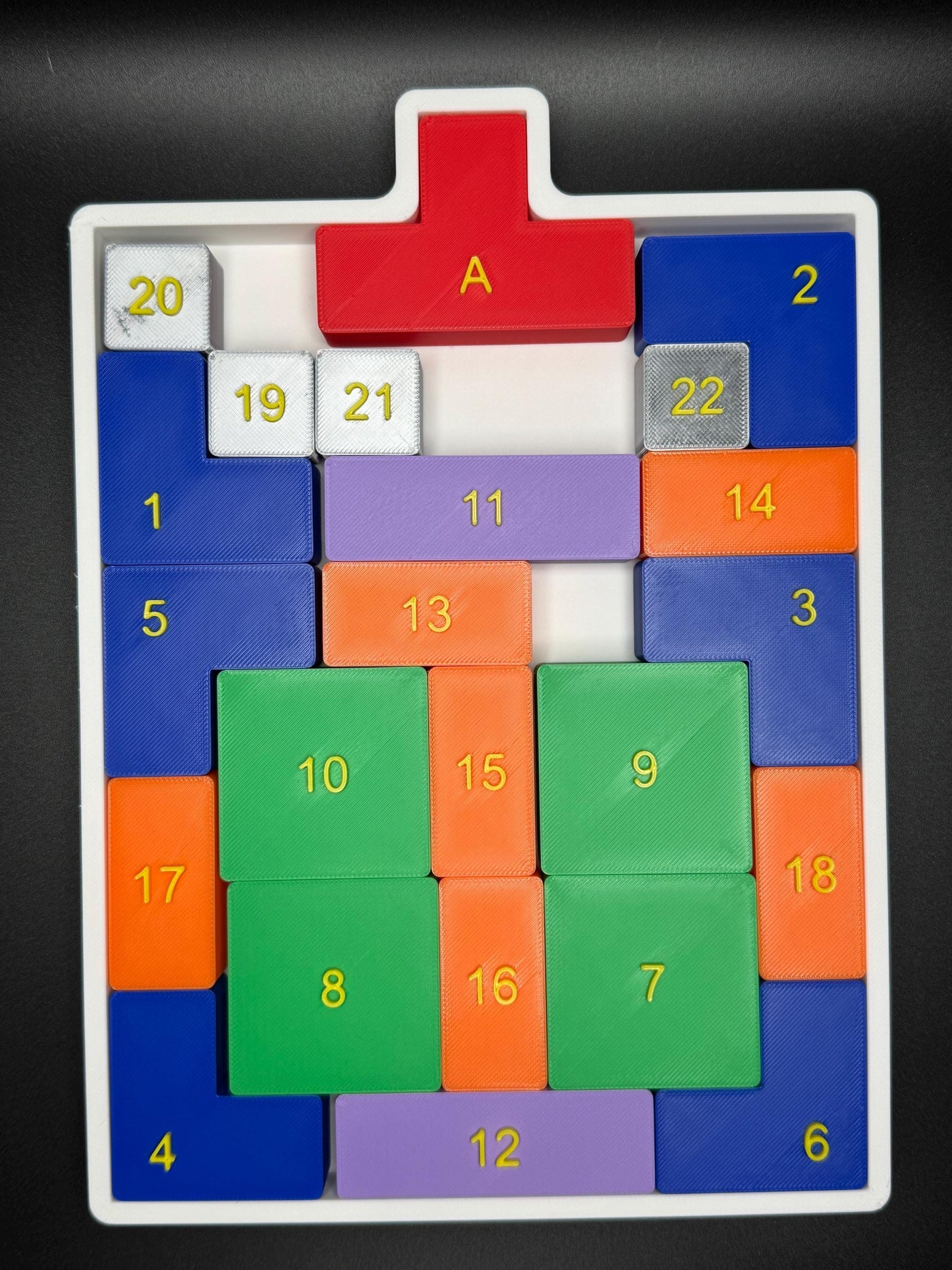 Climb Pro 24 Game Puzzle - Sliding Puzzle, 3D Printed Brain Teaser, Move Red Piece to Top for Fun & Challenge