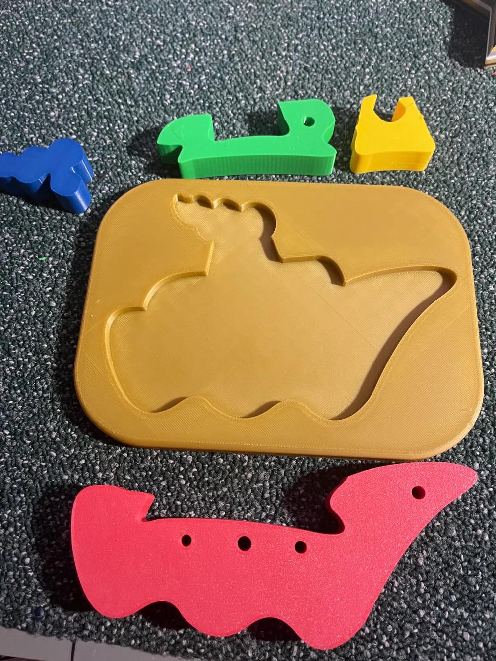 Boat Shape Puzzle for Kids - Motor Skills Development and Shape Orientation - Fun & Decorative Insertion Puzzle - 3D Printed